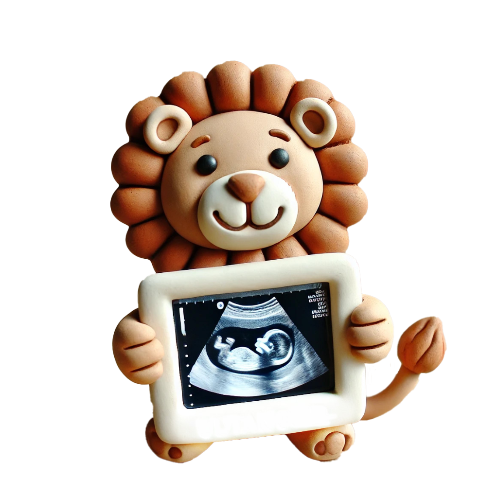 4D Pregnancy Scan with Lion